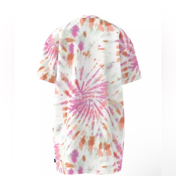 Vans Center Vee Tie Dye Wash T-Shirt Dress. size S - Picture 2 of 7